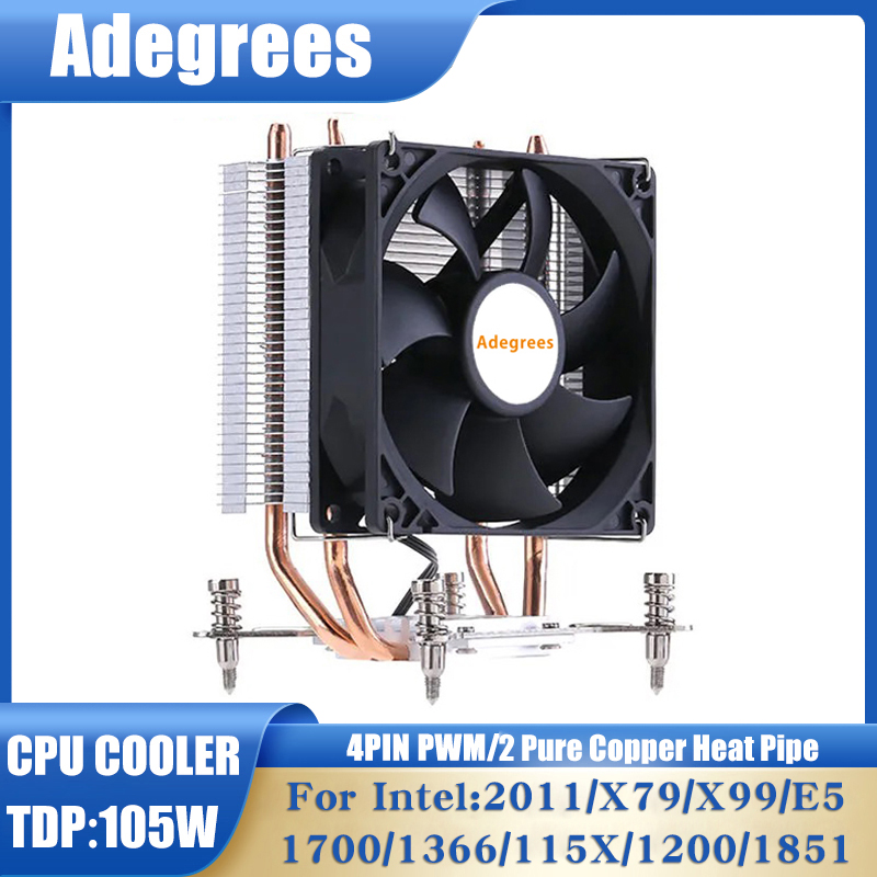 Air Cooler Cpu - ฮีทไปป์ 2 เส้น X99 ชุดระบายความร้อนซีพียูสำหรับพีซี ใช้ได้กับ
