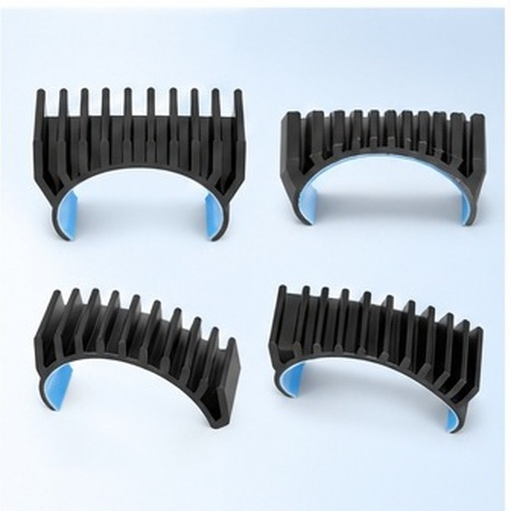 Heatsink - ฮีทซิงค์มอเตอร์สเต็ปเปอร์อะลูมิเนียมทรงกลม ดีไซน์โค้งมน พร้อมเทปนำความร้อนแบบมีกาวในตัว สำหรับมอเตอร์เครื่องพิมพ์ 3 มิติบนโต๊ะทำงานและเครื่อง