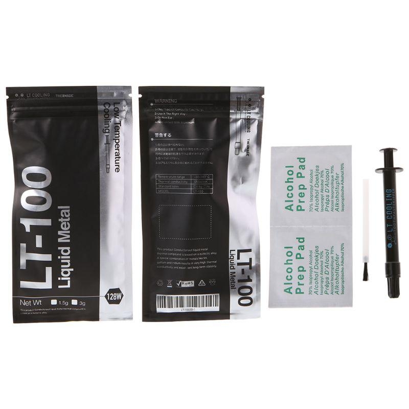 Thermal Paste - LT-100 โลหะเหลวความร้อนนำความร้อนครีมสำหรับ CPU GPU ของเหลวระบายความร้อนอัลตร้า 128W/MK