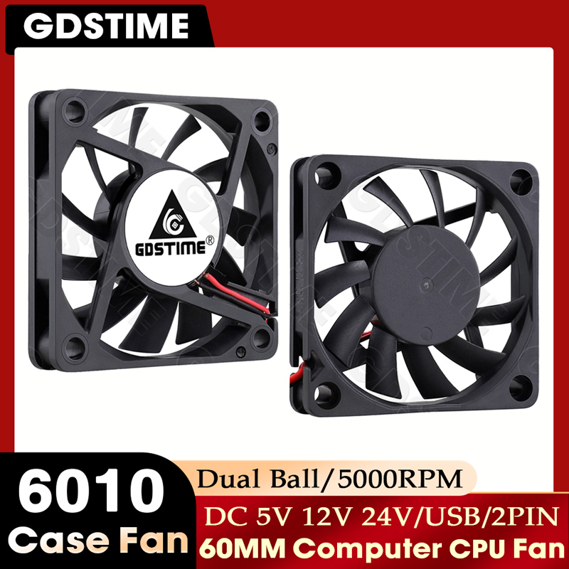 Gpu Cooler - พัดลม GDSTIME ขนาด 60 มม. 24V