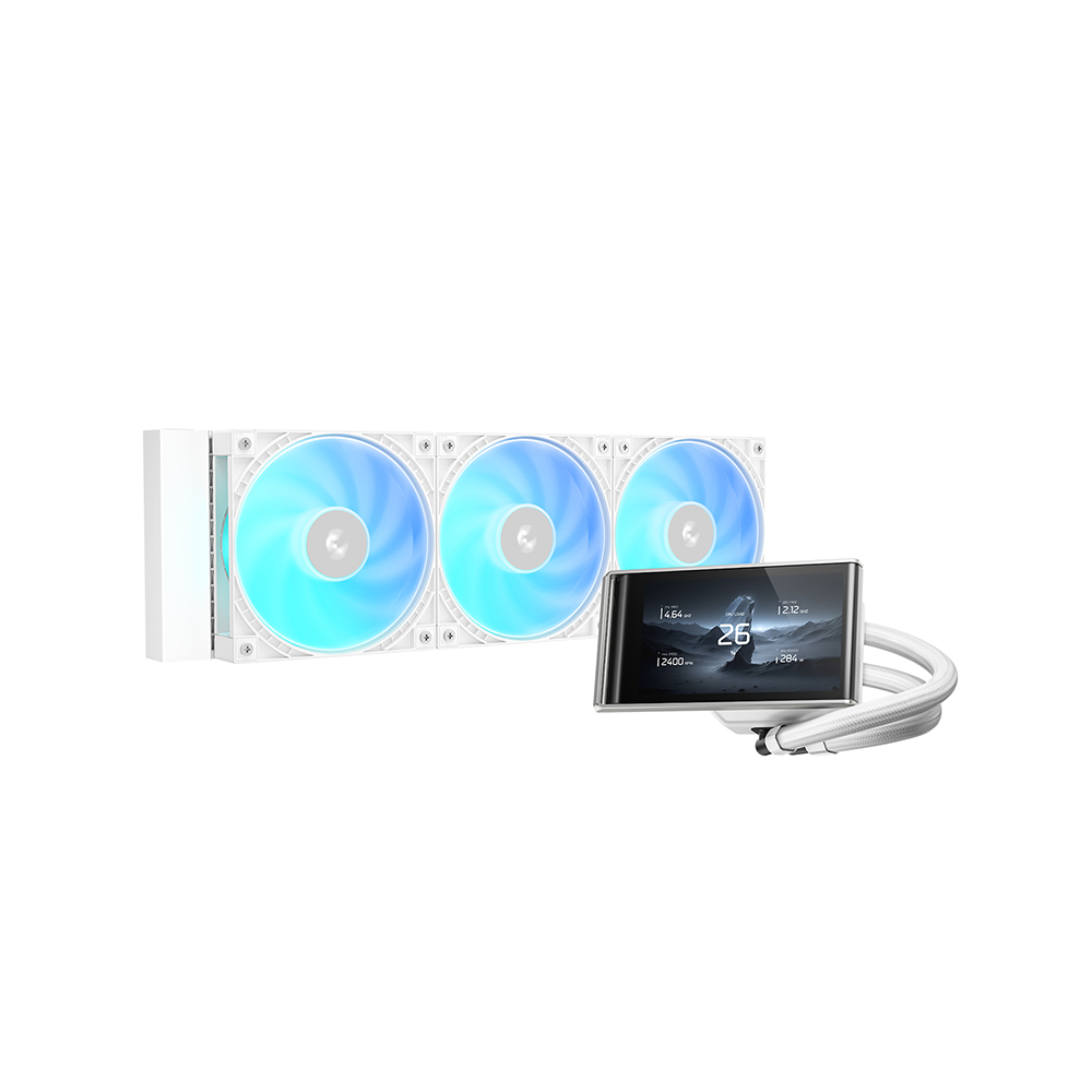 Aio Liquid Cooler - WH 360mm AIO Liquid Cooler สีขาว