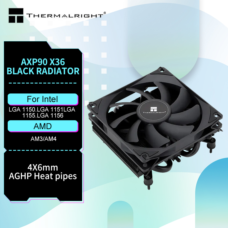 Cpu Cooler - Thermalright AXP-90 X36สีดำ CPU Cooler กับค่อนข้าง90มม.PWM