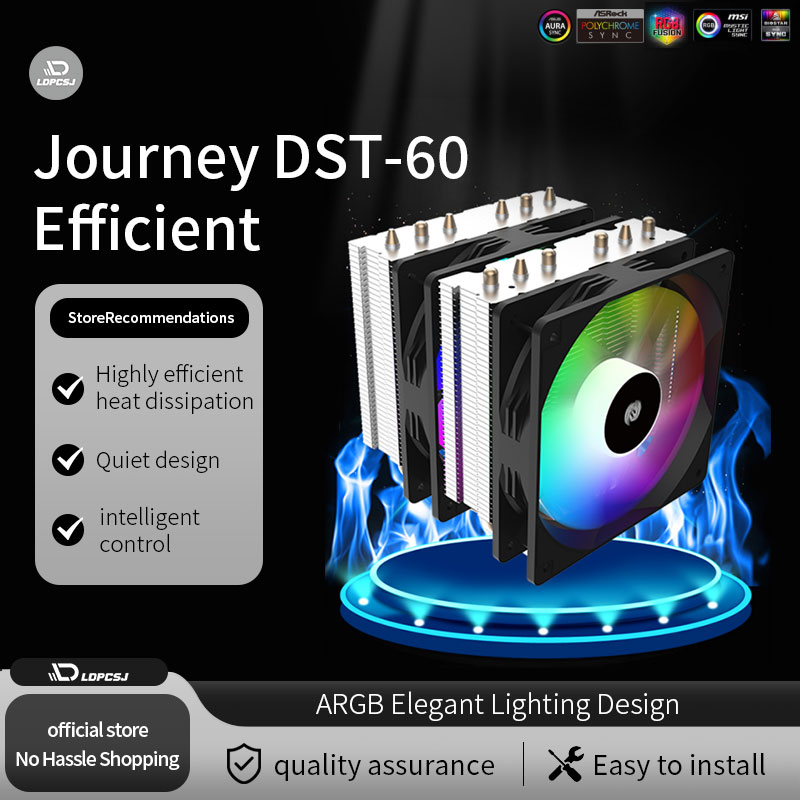 LDPCSJ Journey DST-60 Dual Tow - Air Cooler Cpu บทวิจารณ์และราคา