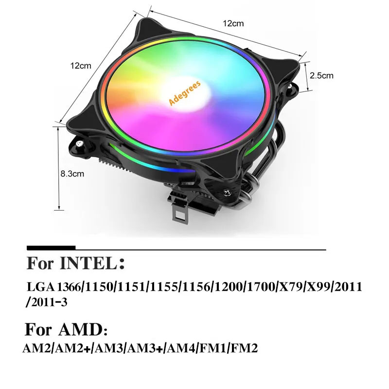 X99 CPU Air Cooler 3Pin/4Pin A - Cpu Cooler บทวิจารณ์และราคา