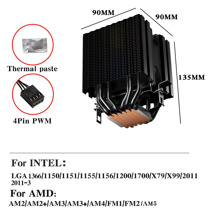 ชุดระบายความร้อนซีพียูแบบใช้ลม - Cpu Cooler บทวิจารณ์และราคา
