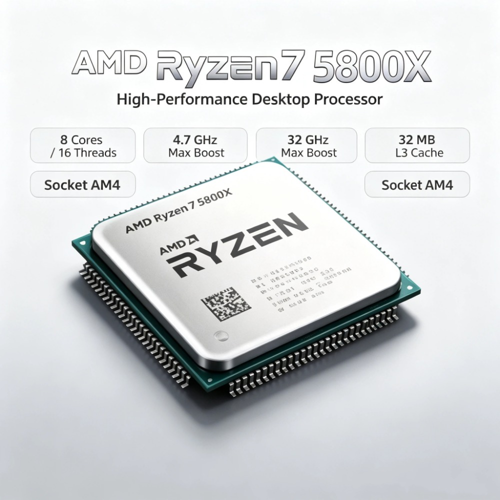 เอเอ็มดี ไรเซน 7 5800X ชิปเดสก - Cpu Fan บทวิจารณ์และราคา