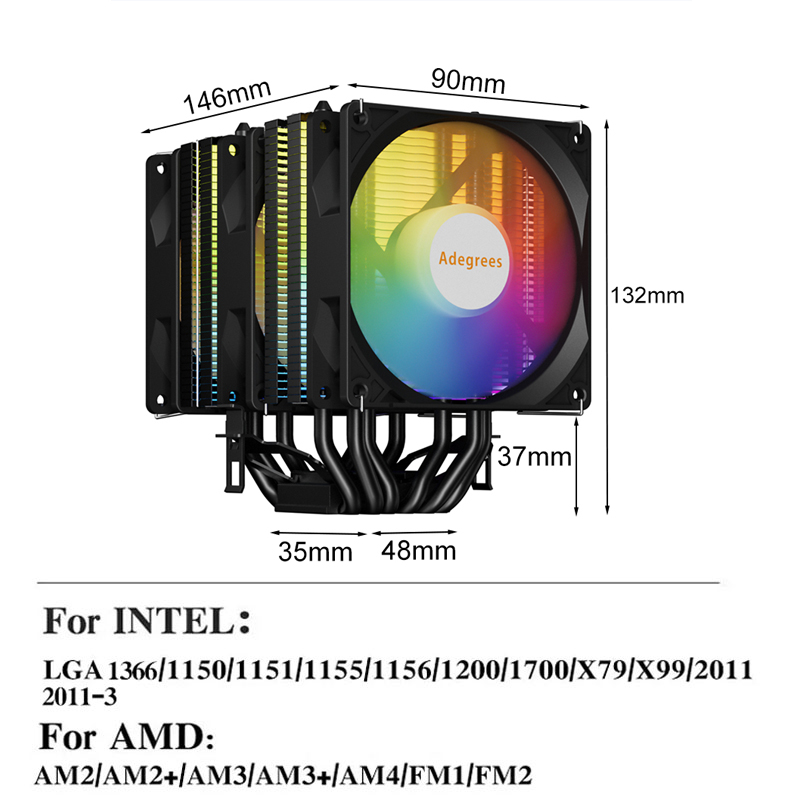 พัดลมระบายความร้อน CPU แบบ Air - Air Cooler Cpu บทวิจารณ์และราคา